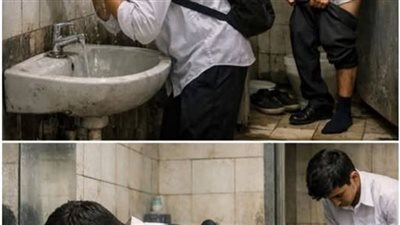 ثلاثة أشهر في حمّام المدرسة… بينما الجميع يظنّه طالبًا عاديًا