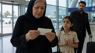حفيدتي دسّت ورقة في يدي داخل المطار وكتبت كلمة واحدة فقط: 