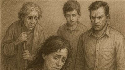 حكاية دخل الزوج على زوجته التي أنجبت بنت