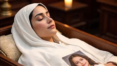 طلبت يتحط معاها صورة بنت فى النعش