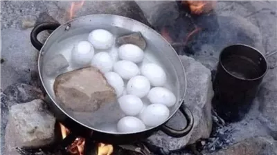 سبب وضع الحجارة عن سلق البيض