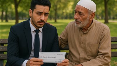 حكايه المديون والمچنون