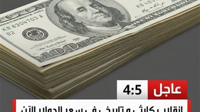 ارتفاع سعر الدولار مقابل الجنيه فى البنوك المصرية الآن 